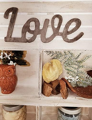 Kit de decoração de prateleira de parede completa aberta. Country Farmhouse Cottage Sitting ou Pendure Shelf. Amor