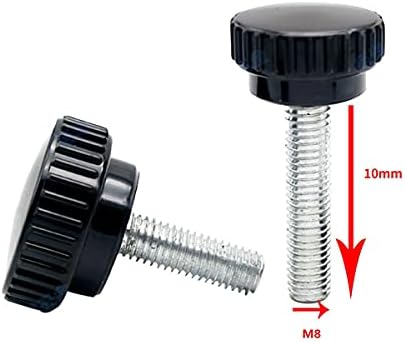 Parafusos de polegar parafuso de parafuso botão estrela m8 x 10 mm Bakelite em forma de mão redonda maçaneta