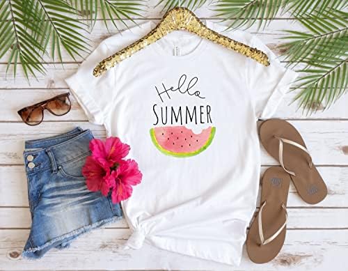 Hello engraçado Camisa de verão, Viagem de Férias de Férias de Summer Beach Combating Gift Tee