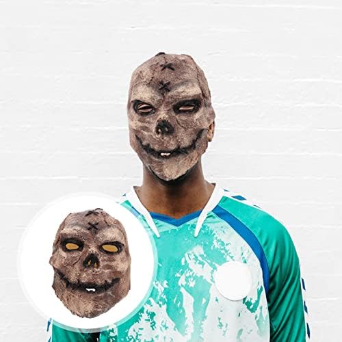 Decoração de halloween de abaodam 4 pcs halloween crânio assustador scarecrow halloween prop crânia escareada skull halloween