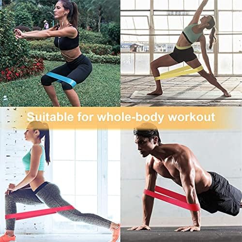 ZLXDP Bandas de resistência Conjunto de exercícios de fitness ginástica puxar corda ioga de látex bandas de esportes