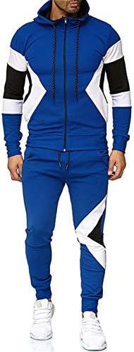 Men colorir colorir correspondência casual de roupas esportivas capuzes de joggings de moletom combinando com roupas de moletom