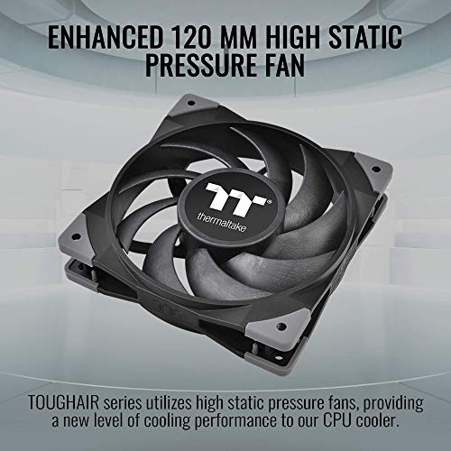 Thermaltake resistente 510 180W TDP CPU Cooler, Intel/AMD Socket Universal, dual 120mm 2000rpm de alta pressão estática PWM Fan com tubos de calor de cobre de alto desempenho CL-P075-AL12BL-A