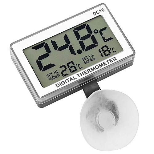 DC16 Aquário digital Termômetro Termômetro Termômetro Digital Aquário Testador de Temperatura de Peixes LCD
