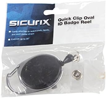 Cartão de ID de clipe rápido Sicurix, preto