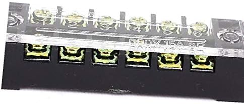 X-DREE 2 PCS 600V 15A 6P parafuso de parafuso elétrico Terminal Block Cable Connector Faixa (2 piezas 600 ν 15a 6p Tornillo