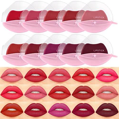 WGUST MAN Eater Lip Gloss 15 Color População preguiçosa Batom vermelho Conjunto Lady Lady Lazy Batom High Pigmment Velvet