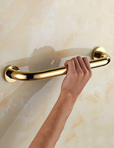 Crody Bath Wall Acipação de corrimãos de garagem Rails de barra de chuveiro Ajuda e suporte de segurança Barra de suporte de braço, segurança idosos de cobre Handrail luxuoso montado na parede Rack de toalha reta/500 * 60mm