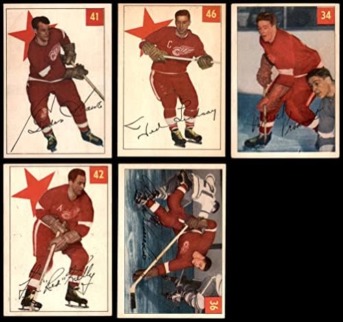 1954-55 Parkhurst Detroit Red Wings Team Set Detroit Red Wings Ex+ Red Wings