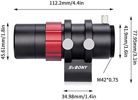 SVBONY SV503 Telescópio 80ED F7 OTA Focal Durn 560mm, Base Universal de Afissão, Suporte de Montagem Finderscope, Sv165 Mini