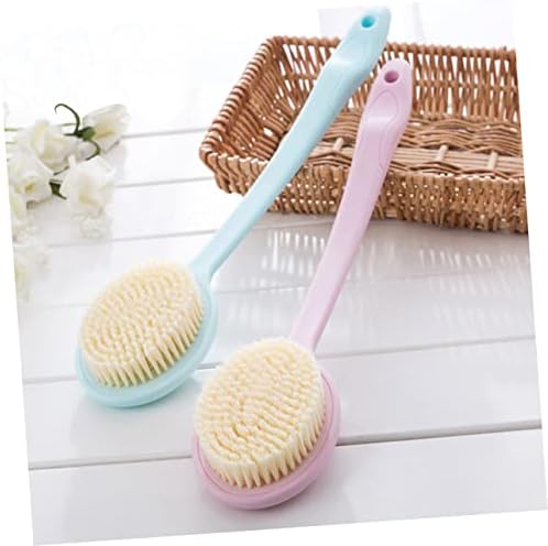 Escova corporal doiTool 6 pcs lavadora com plástico traseiro para ou melhorar o chuveiro de beleza e a saúde do corpo da cabeceira da escova escoving Banho Massagem caseira