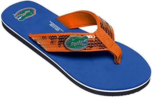 Foco feminino NCAA College Team Logo Login Sandals Flip Flip Flip