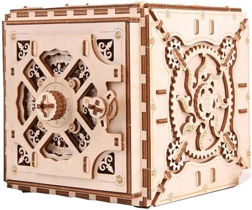Caixa de música epano de madeira com dois movimentos Montagem Diy, Jóias de Armazenamento de Jóias Caixa Musical Box Toy Home Table