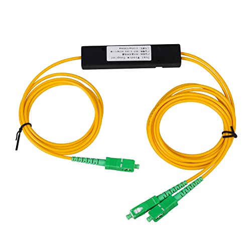 SC APC Fiber Optical Splitter 1x2 SingleMode Fiber Pigtail para distribuição de sinal de rede