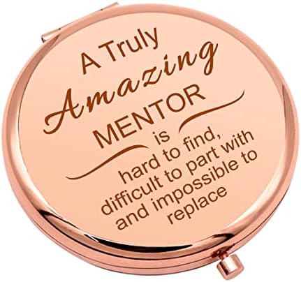 Presentes de apreciação mentor espelho de maquiagem compacto para o líder do mentor Boss Bush You Gifts for Mentor Aposentadoria