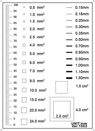 Acessórios para microscópio de laboratório 2PCS Point Line Medlege Film Soft Revester Área de mancha de mancha Cartão de comparação