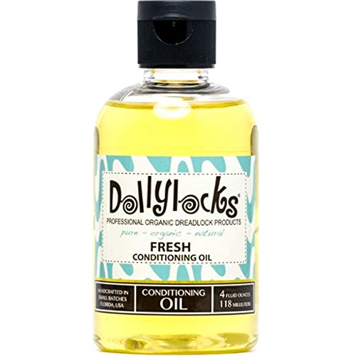 Óleo de condicionamento de dreadlock orgânico Dollylocks - hidratante vegano Local, produtos de cabelo pavor com abacate, jojoba,