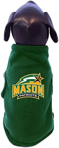 NCAA George Mason Patriots sem mangas Polar Fleece Dog Sweatshirt
