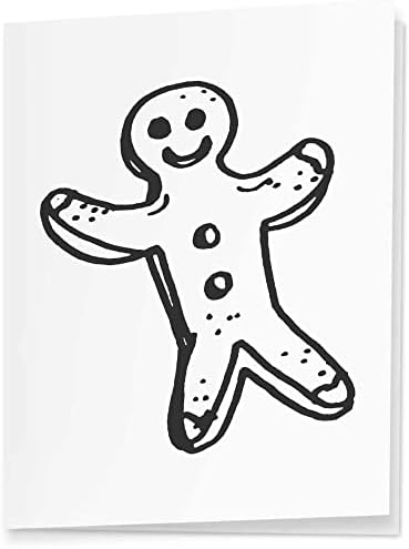 5 x A1 'Gingerbread Man' embrulhar folhas de papel/embrulho