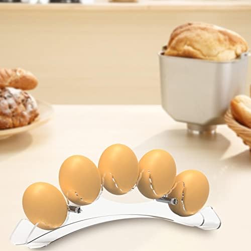Suporte de ovo acrílico, 5/6 bandeja de ovo por suporte de ovo de ovo cesta de ovo de rack de ovo para a bancada da