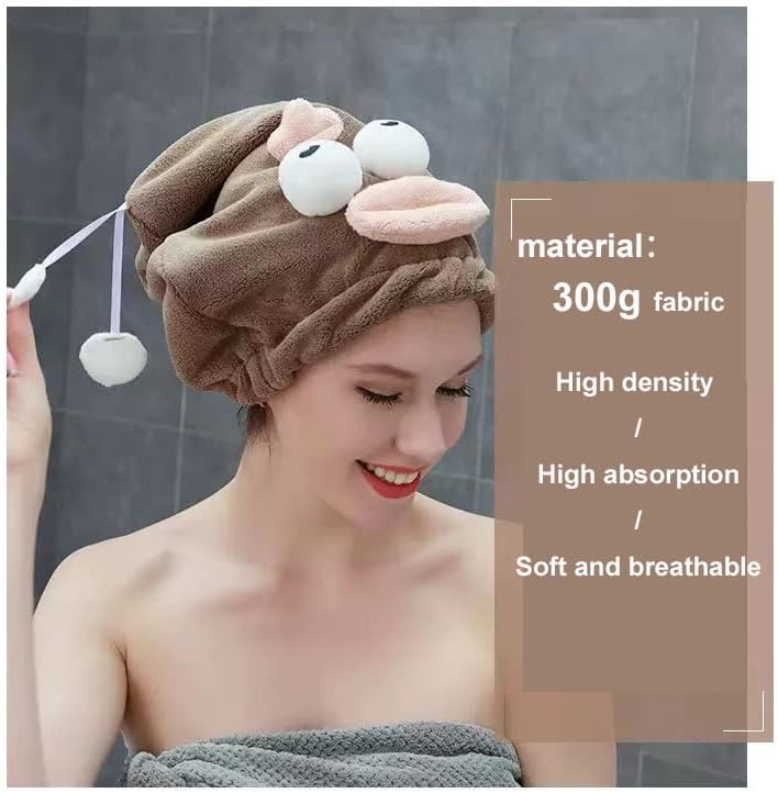Toalha de cabelo de microfibra lamista para mulheres, envoltórios de cabelo para mulheres cabelos molhados, cabelos