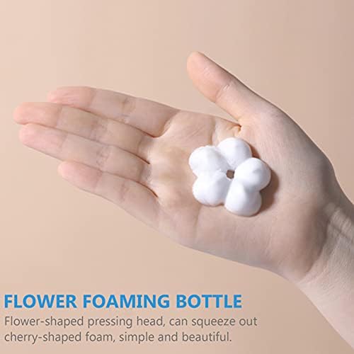 Hemoton Travel Shampoo 2pcs 250 ml de espuma de espuma plástico garrafa de frasco em forma de flor em forma de refilável garrafas