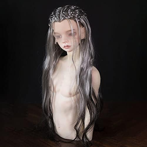 LLLUNIMON BJD SD DOLL WIG, METROSOSual Men Style Railed Long Doll Wig Soft Fiber Doll Acessórios