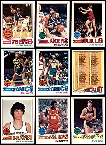 1977-78 Topps Basketball Complete Conjunto NM