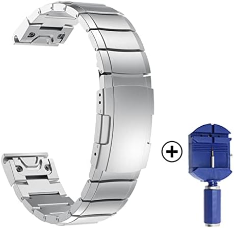 Cysue Fit Quick Fit Stainless Watch Band 22 26mm para Garmin Fenix ​​5 5x 6 6XPro 3HR/Solar/Enduro/Descent Mk1 Mk2 Mk2i Strap