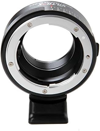 Adaptador de anel de abertura de foco manual Viltrox NF-M4/3 com adaptador de lente de tripé para Nikon F D S