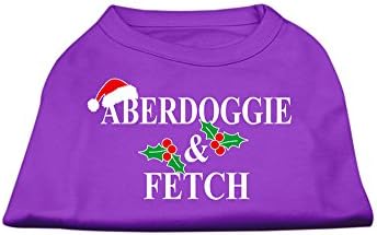 Mirage Pet Products de 18 polegadas Aberdoggie Christmas Screen Print Shirts for Pets, xx-grande, roxo