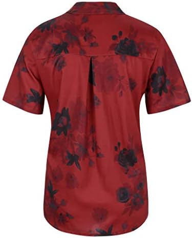 camiseta floral com estampa floral solta de feminino