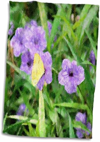 3drose florene impressionismo - impressão de borboleta - toalhas