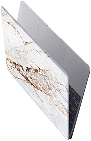 Timocy Compatível com MacBook Air 12 Caso Retina 2014- Versão com touchid, laptop de mármore com capa de teclado, protetor de tela, adesivo de touch pads, barra de mármore abstrata
