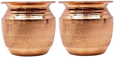 Bilhões de ofertas de 2 peças Tradicional Pure Copper LOTA/KALASH 8.5cm Pooja Acessórios Acessórios Drinkware Acessórios