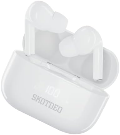 Fones de ouvido sem fio Bluetooth fones de ouvido com capa de carregamento rápido USB-C em fone de ouvido IP7 Implay à prova d'água LCD Premium som de orelha profundo e lar