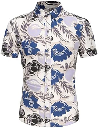 Men camisetas havaianas tropicais Conjuntos de 2 peças Camisa de treino e ternos curtos