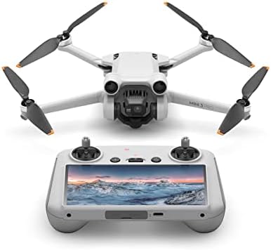 DJI Mini 3 Pro Drone com RC Remote Controller, pacote com cartão de memória de 128 GB, luz estroboscópica anti-colisão,