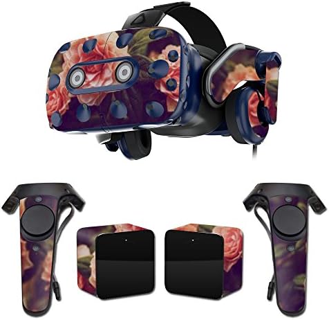MightySkins Skin Compatível com o fone de ouvido HTC Vive Pro VR - Rosas vintage | Tampa protetora, durável e exclusiva do encomendamento de vinil | Fácil de aplicar, remover e alterar estilos | Feito nos Estados Unidos