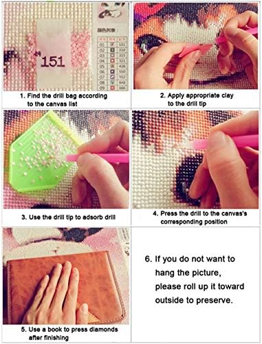 Kits de pintura de diamante para adultos DIY 5D Diamond Art para decoração de parede em casa e opções de presentes