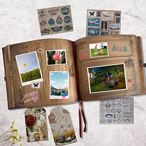 Livro de fotos do livro de aventura Livro de fotos do diário de viagem, álbum de recortes, álbum de fotos, lembrança