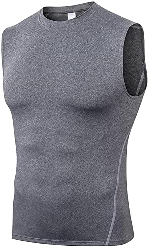 Camisa de treino sem mangas lisonjas e sem mangas secas para homens, o corpo ativo modelador de musculação do corpo do corpo da