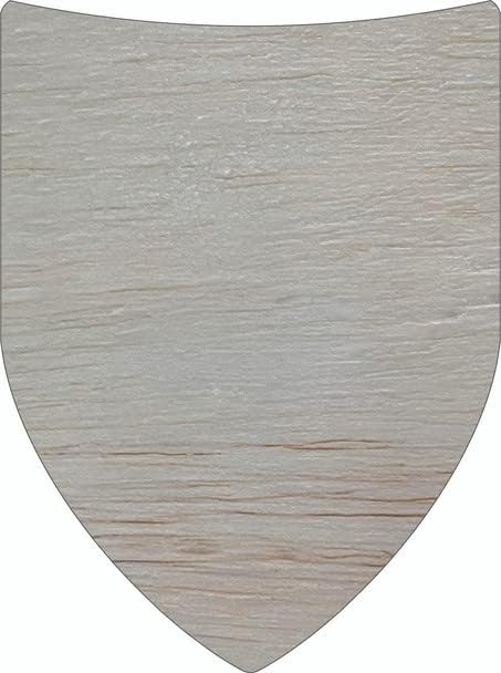Roman Shield Wood inacabado em forma de 1 , artesanato de parede pintável