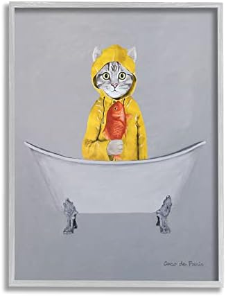 Stuell Industries Fish Peixe Amarelo Claato de Casa Bathtub, Design de Coco de Paris