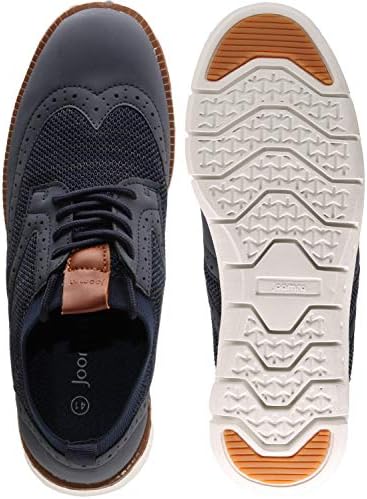 Joomra malha masculina/lasco de couro Oxford Sapatos