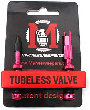 Mynesweepers sem câmara de pneu Válvula de pneu 47 mm de pneu rosa/par de inserir liga compatível com ferramenta de núcleo