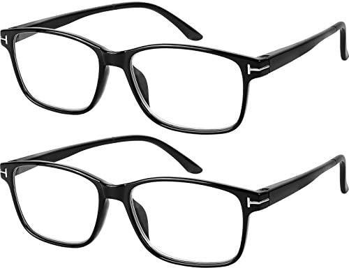 Óculos de computador de sucesso Eyewear 2 pares anti -brilho clássicos de leitura copos de qualidade óculos de conforto para