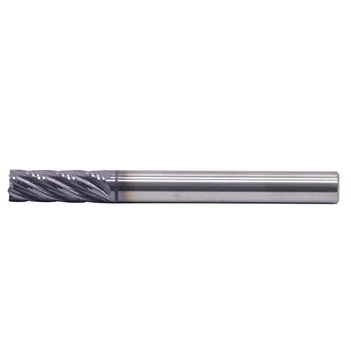 Moinho de extremidade de carboneto sólido de alto desempenho - hélice variável com revestimento alcrn, 6 flauta,
