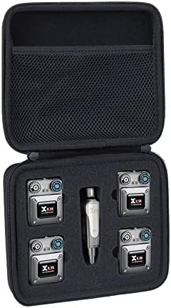 Co2crea Hard Travel Case Substituição para XVive U4 U4R U4R2 U4R4 Sistema de monitoramento sem fio IEM Sistema IEM