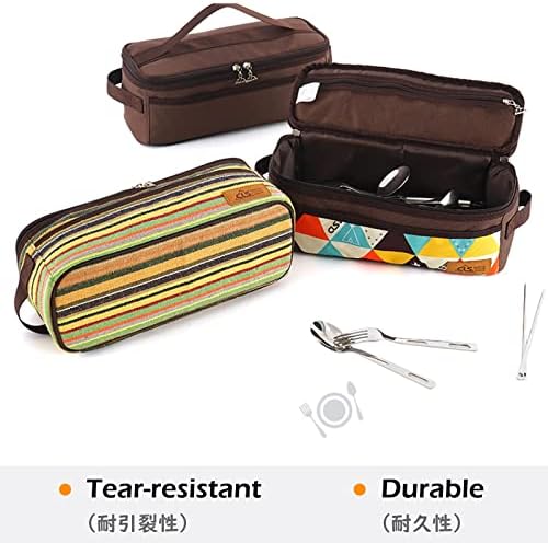 Triwonder Camping Viagem Bolsa organizadora de utensílios de cozinha Bolsa portátil para churrasqueiras de churrasqueiras ao ar